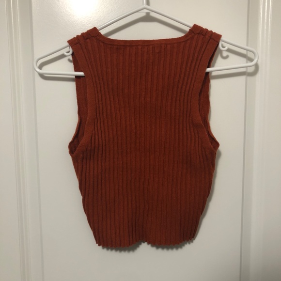 Button Down Vest Top - Picture 2 of 3
